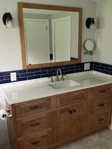 Tile Wainscot Bathroom